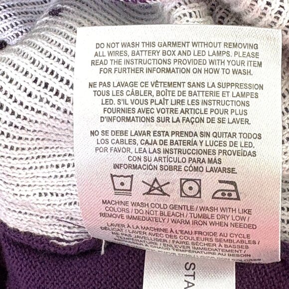 Baltimore Ravens NFL Team Apparel Ugly Christmas Sweater Size 2XL Light Up NWT - Picture 7 of 9